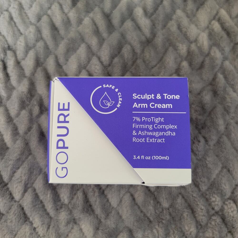 goPure Sculpt & Tone Arm Cream | Firming & Hydrating | New Sealed 3.4 oz